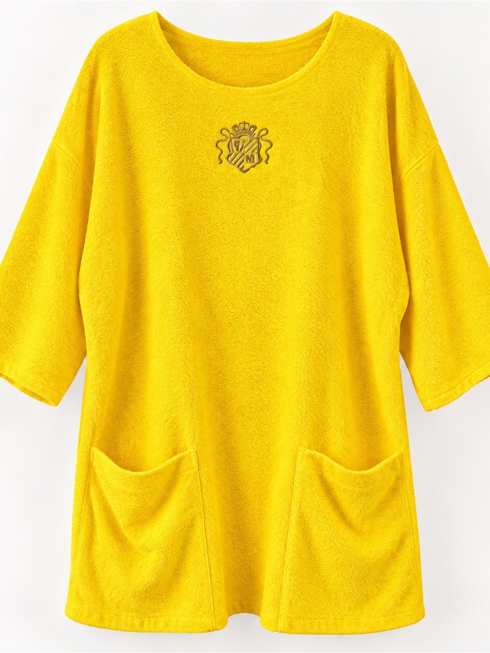 Vintage Wear Abouts Yellow Terry Cloth Swim Cover Up Small USA